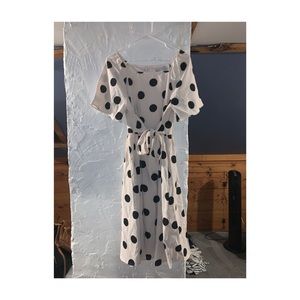 Piper & Scoot - Alyssa Retro Dot Dress in Cream